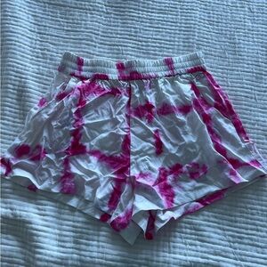 Calia Pink and White Tie-Dye Shorts size M